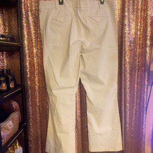 Lane Bryant Stretch White Pinstriped Wide Leg Pants – Plus Size